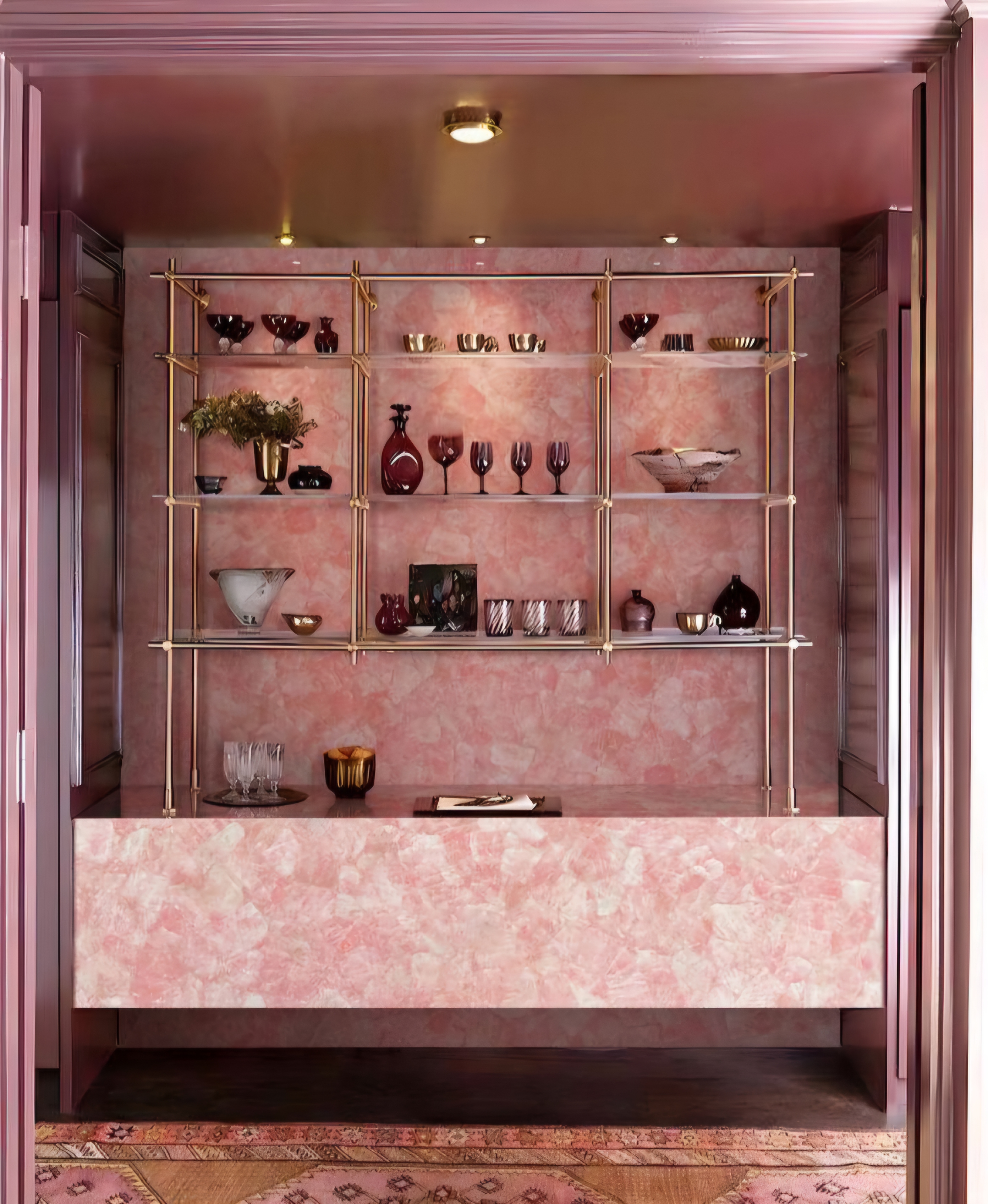 Semi-precious stone interior application